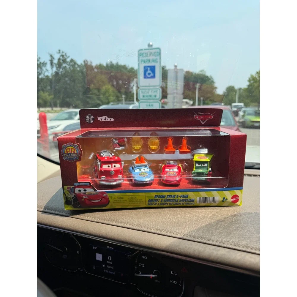 Disney Pixar Cars Race &Rescue Crew 4-Pack Mattel Diecast Red McQueen Sarge 20th